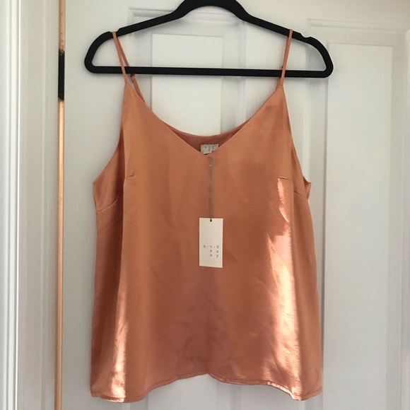 a new day Tops - A New Day Metallic Shell Cami Tank Top - Large